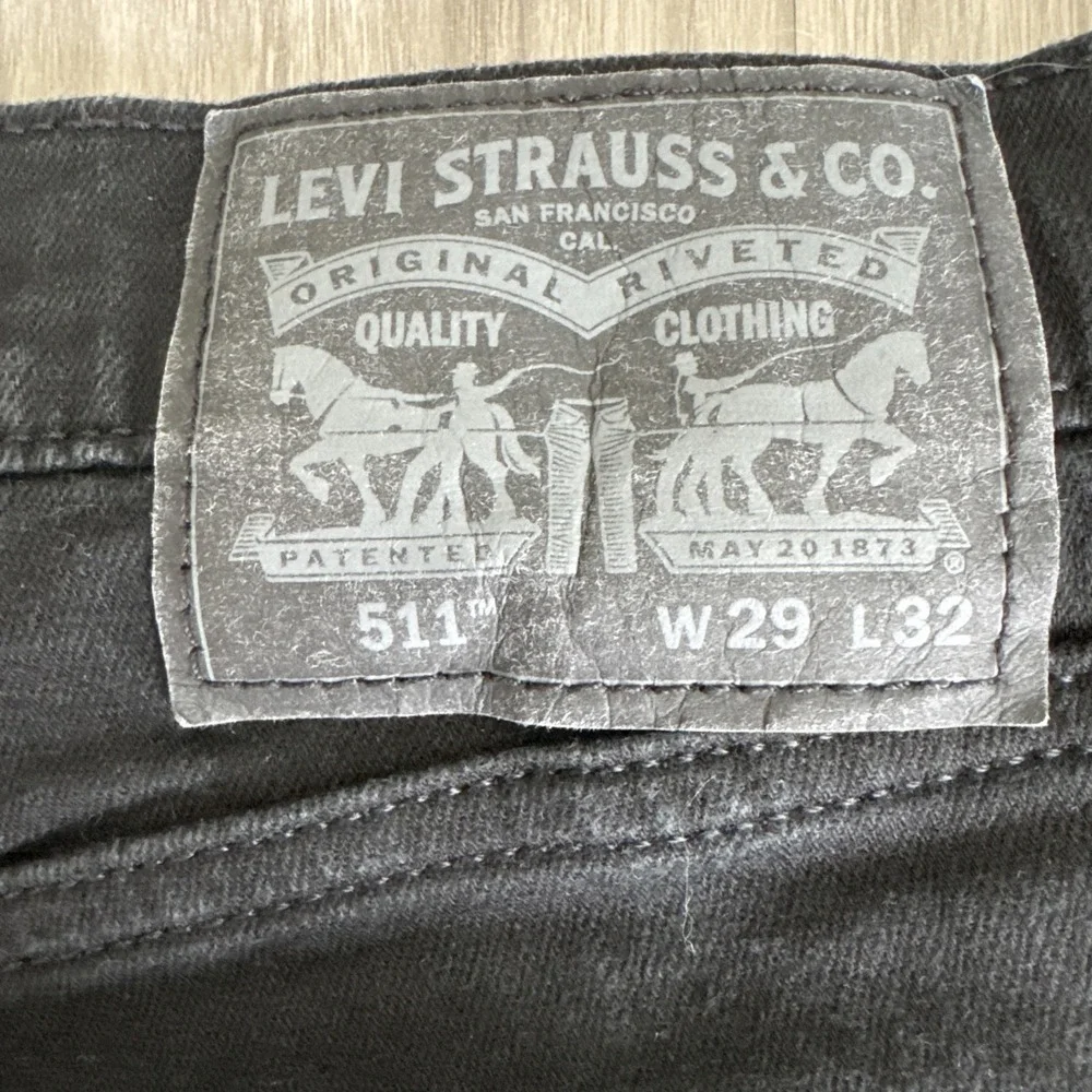 Levi's 511 Black Slim Jeans Size 29x32